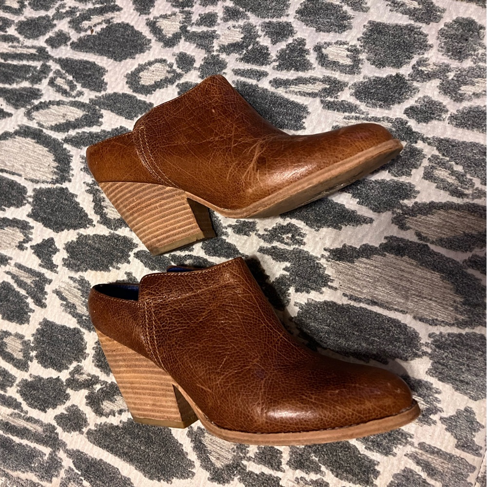 Leather booties